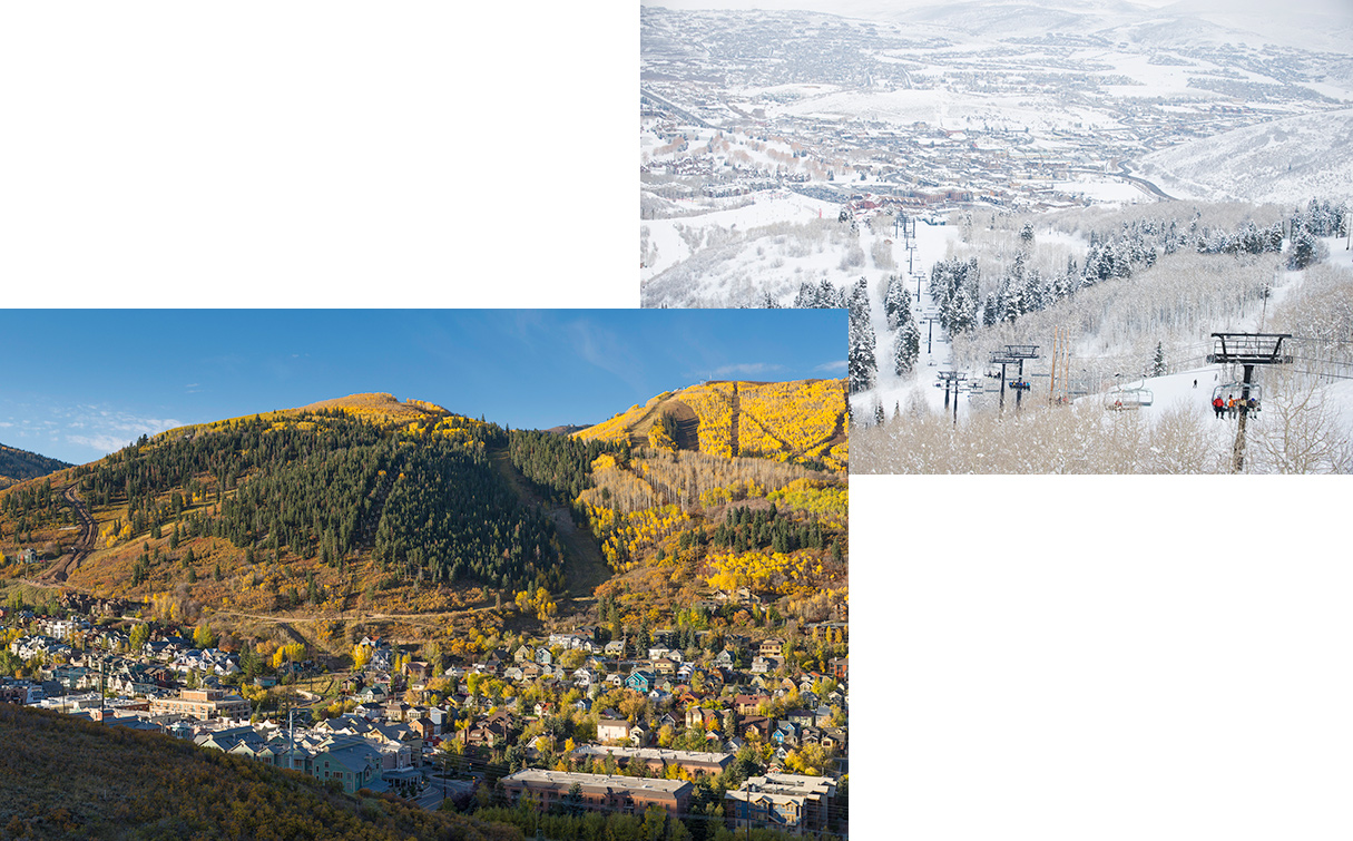 Pictures of Park City, Utah in the fall and winter months
